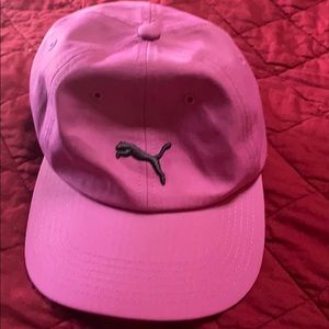 Pink puma baseball cap